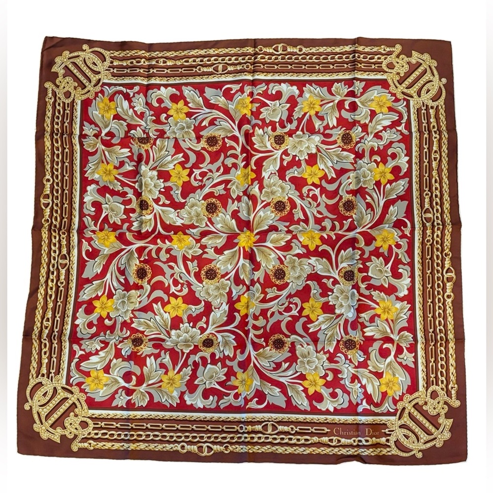 Vintage Silk Christian Dior Scarf